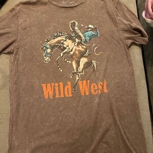 Buckle Brown Wild West Rider Tee